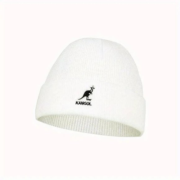 NEW! Kangaroo Graphic Print Slogan Text Knit Beanie Hat - Picture 3 of 5